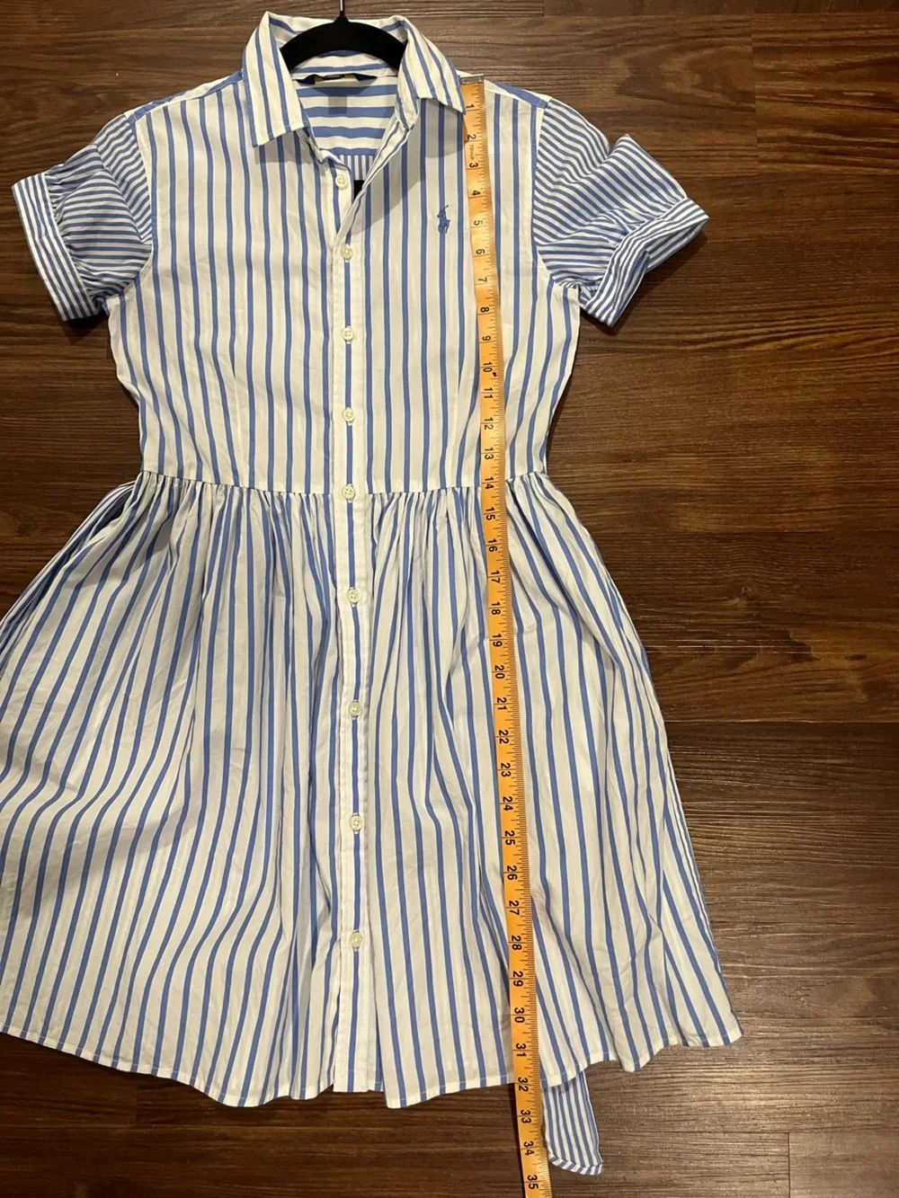 NWOT Polo Ralph Lauren Girls' Striped Cotton Shirtdress Size 16